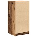 vidaXL Komoda so zásuvkami, staré drevo 37,5x35x99cm, kompozitné drevo