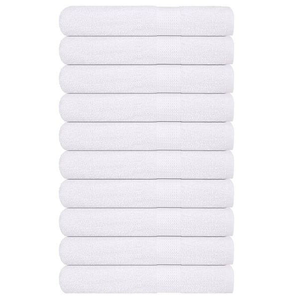 vidaXL Saunové osušky FROGN 10 ks biele 80x200 cm 360 g/m²