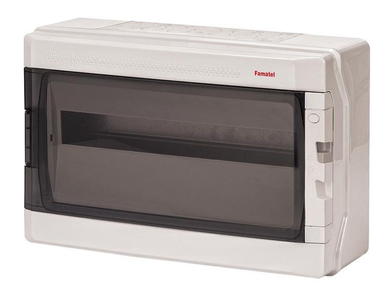 Rozvádzač AcquaPLUS 39018 IP65, 18mod. (1x18), na omietku, prechádzka dvere, 290x430x160mm