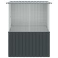 vidaXL Klietka pre vtákov Antracit 165 x 165 x 200 cm Pozinkovaná oceľ