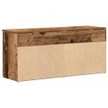 vidaXL Lavička na topánky Old Wood 102x30,5x45 cm Engineered Wood