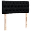 vidaXL Boxspring posteľ s matracom čierna 120x190 cm látka
