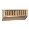vidaXL Nástenná skriňa s háčikmi 80x24x35,5 cm kompozitné drevo