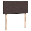 vidaXL Posteľný rám boxsping s matracom hnedý 80x200 cm látka