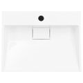 vidaXL Umývadlo z minerálneho/mramoroveho odliatku 50x38x13 cm biele