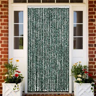 vidaXL Záves proti hmyzu, zelený a biely 100x220 cm, ženilka