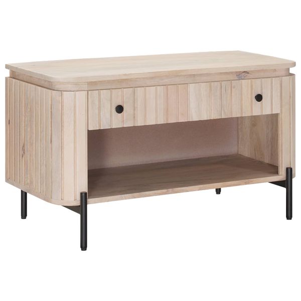 vidaXL Lavička na topánky so zásuvkou s poličkou 85 x 37 x 48 cm