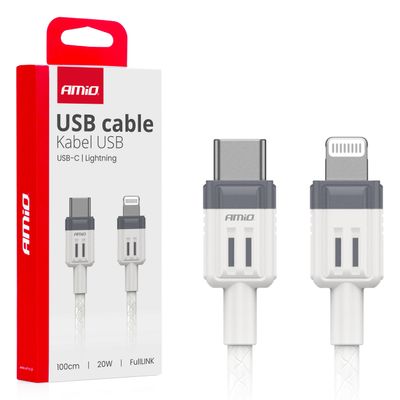 Kábel 'USB-C na Lightning 20W 100cm FullLINK AMIO-03910