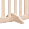 vidaXL Brána pre psa s dverami skladacia 9 panely 450cm topoľové drevo