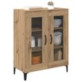 vidaXL Servírovacia skriňa Remeselný dub 69,5 x 34 x 90 cm
