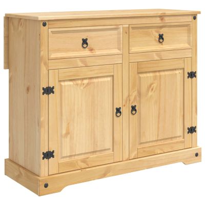 vidaXL Kuchynský vozík s dverami 2 pcs Medový vosk 112 x 70 x 91,5 cm