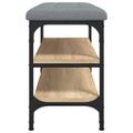 vidaXL Lavička na topánky dub sonoma 62x32x47 cm kompozitné drevo