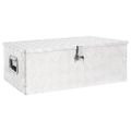 vidaXL Úložný box strieborný 90x47x33,5 cm hliník