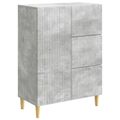 vidaXL Servírovacia skriňa so zásuvkou Betónovo sivá 66 x 34,5 x 90 cm