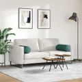 vidaXL Podložkové vankúše 2 ks látka Tmavozelená Ø 25 x 70 cm
