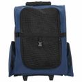 vidaXL Vozík pre domáce zvieratá 3 v 1, dizajn, modrý 48x32x(57-106) cm, oxfordská látka