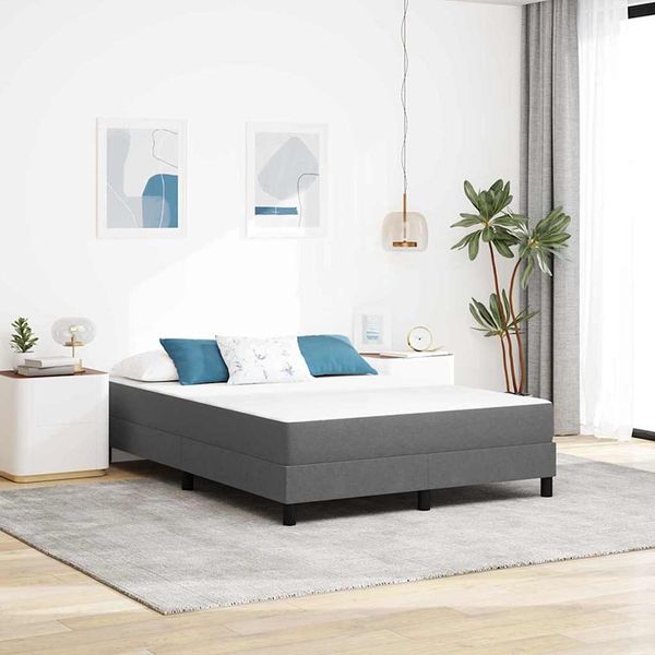 vidaXL Posteľná matrac s matracmi Svetlosivá 160 x 200 cm látka