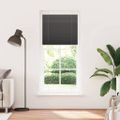 vidaXL plisovaná roleta čierna 85x200 cm Šírka látky 84,4 cm