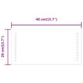 vidaXL LED kúpeľňové zrkadlo 40x20 cm