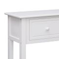 vidaXL Komoda biela 115x30x76 cm drevená