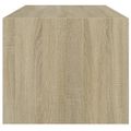 vidaXL Konferenčný stolík sklenené dvierka dub sonoma 102x50x42cm