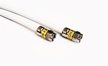 Anténny kábel F/F Cabelcon 1,5m, biela