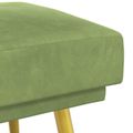 vidaXL Dvojvrstvová lavica Svetlo zelená 120 x 45 x 46 cm Zamat