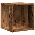 vidaXL Príručný stolík staré drevo 33x33x34 cm kompozitné drevo