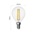 LED žiarovka Filament Mini Globe / E14 / 1,8 W (25 W) / 250 lm / teplá biela