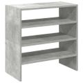 vidaXL Stojany na topánky 2 ks stohovateľné betónovo sivé 60x30x30,5cm