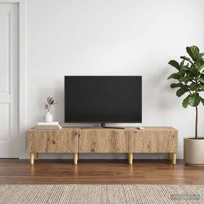 vidaXL TV skrinka 147 x 34,5 x 30 cm Dub artisan Kompozitné drevo