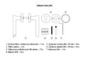 Chytrá klávesnica s dotykovou klávesnicou a čítačkou otiskov prstov ORNO OR-ZS-853/N, Bluetooth 4.0, nikl