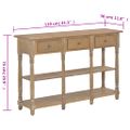 vidaXL Konzolový stolík 110x30x76 cm spracované drevo