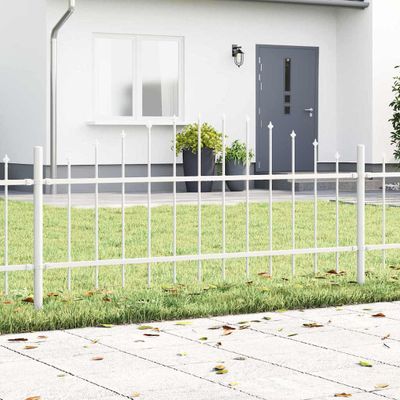 vidaXL Záhradný plot WOERDEN 3 ks 170 x 115 cm Biela