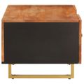 vidaXL Konferenčný stolík hnedo-čierny 100x54x40 cm masívne mago