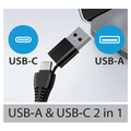GENIUS webová kamera QCam 6000/ černá/ Full HD 1080P/ USB-C/ USB/ mikrofon Webkamera, Full HD 1080P, 30 fps, fixní ostrení, vestavený mikrofon, USB-A/USB-C, UVC Plug & Play, cerná/cervená