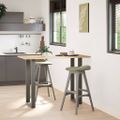 vidaXL Nohy barového stola v tvare U, 2 ks, antracitové, 50 x (100-101) cm, oceľ