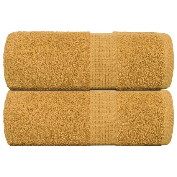vidaXL Uteráky pre hostí FROGN 2 ks zlaté 30x50 cm 360 g/m²
