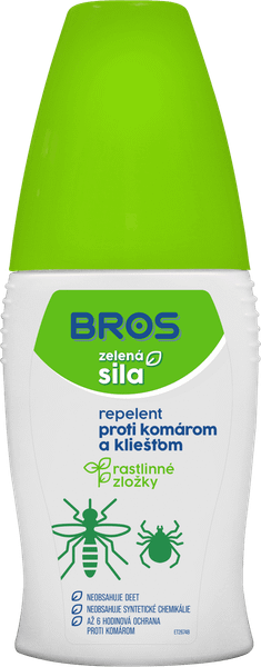 06294 Bros Zelená sila - repelent proti komárom a kliešťom  50 ml