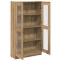 vidaXL Vysoká skrinka, dubový drevený remeselník, 82,5x30,5x150 cm, imitácia dreva