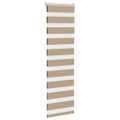 vidaXL Zebrová roleta pieskovo hnedá 50x100 cm šírka látky 45,9 cm polyester