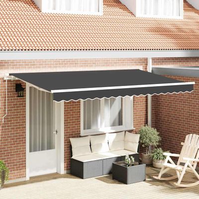 vidaXL Zatemniteľná markíza Antracit 350 x 200 cm látka
