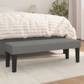 vidaXL Lavička tmavosivá 100x30x30 cm látka