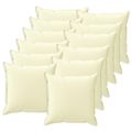 vidaXL Poťah na podložku 12 ks HOUTEN Krémová 40 x 40 cm Polyester