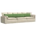 vidaXL Vankúše na pohovku 2 pcs Svetlo zelená 200 x 40 cm