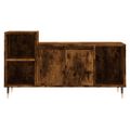 vidaXL TV skrinka dymový dub 100x35x55 cm spracované drevo