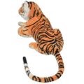 vidaXL Hračka plyšový tiger, hnedý, XXL