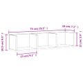 vidaXL Nástenné skrinky 2 ks biele 75x18x16,5 cm kompozitné drevo