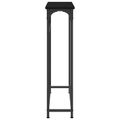 vidaXL Konzolový stôl Čierny dub 75 x 19,5 x 75 cm Kompozitné drevo