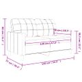vidaXL 2-miestna pohovka krémová 120 cm umelá koža